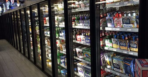 Multidoor Display Cooler for liquor store